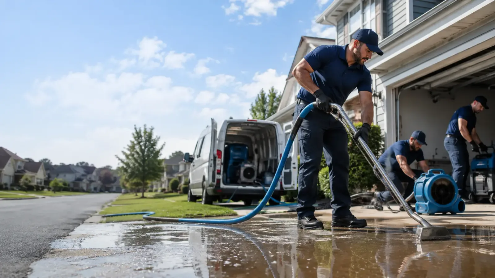 Flood Damage Restoration in New Hudson, MI